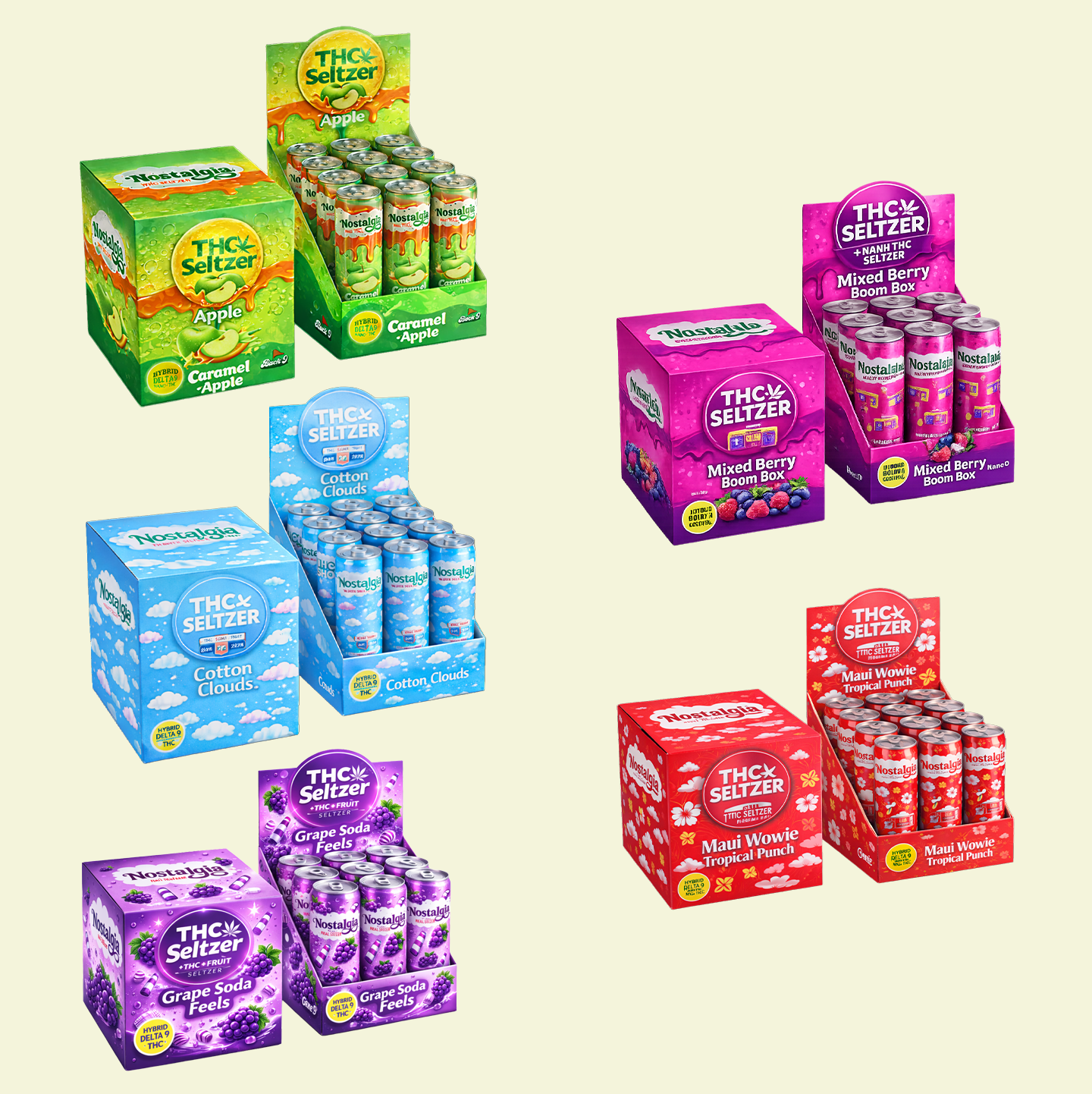 The THC Seltzer Sampler