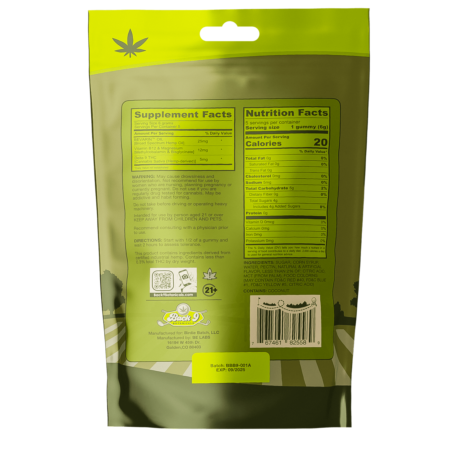 BACK 9 BOTANICALS HEMP GOLF GUMMIES BUNDLE