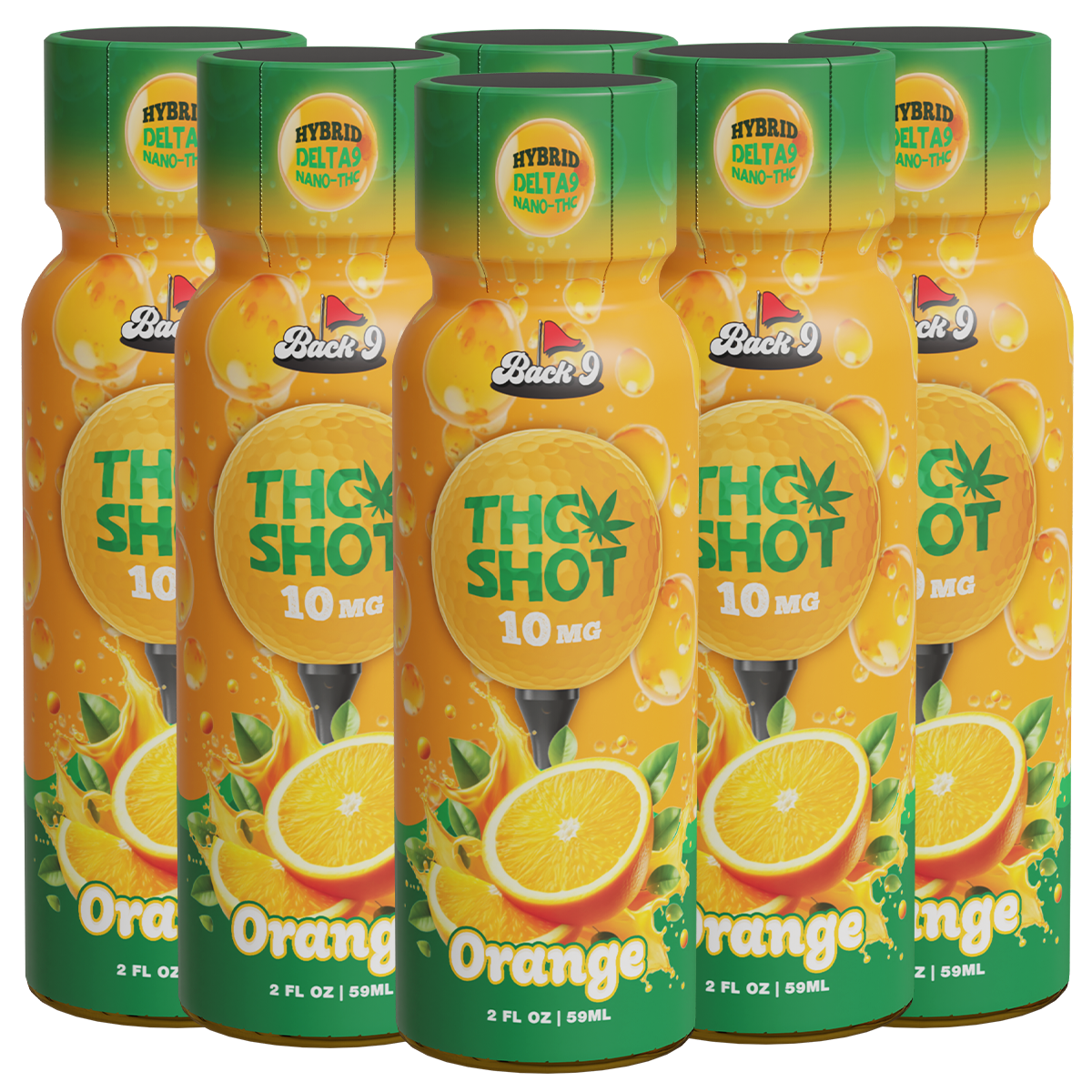 THC Shots (2oz/10mg bottles) 2, 3, 6, or 12-pack