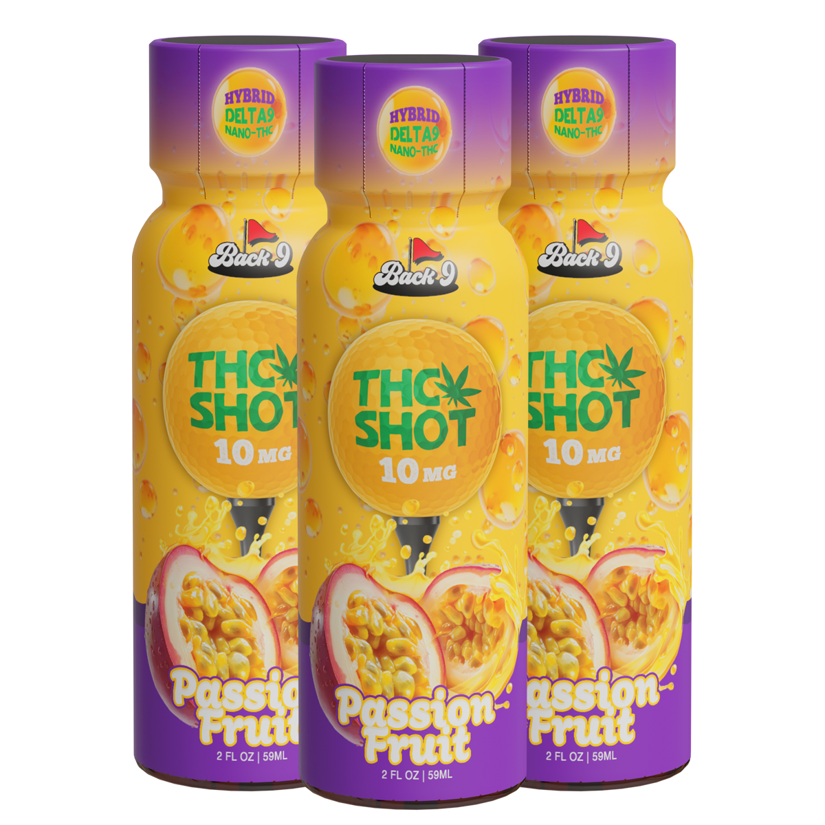 THC Shots (2oz/10mg bottles) 2, 3, 6, or 12-pack