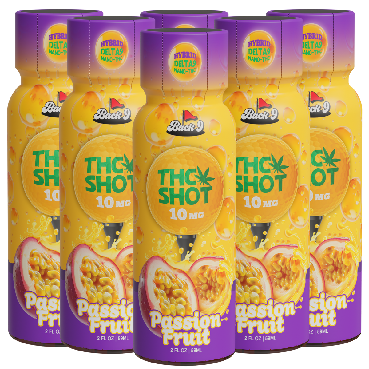 THC Shots (2oz/10mg bottles) 2, 3, 6, or 12-pack