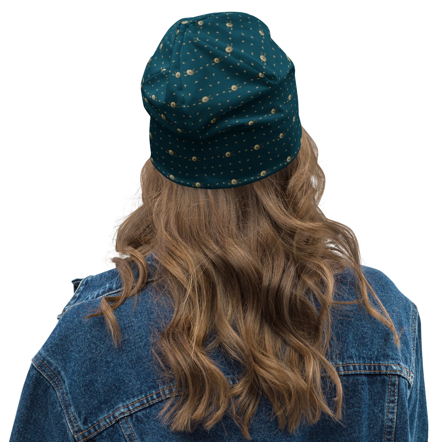 Back 9 All-Over Beanie - Dark Green