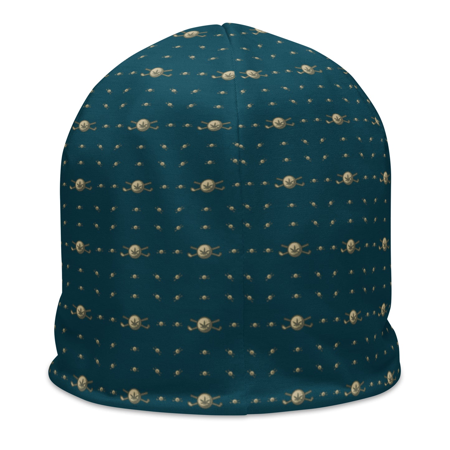 Back 9 All-Over Beanie - Dark Green