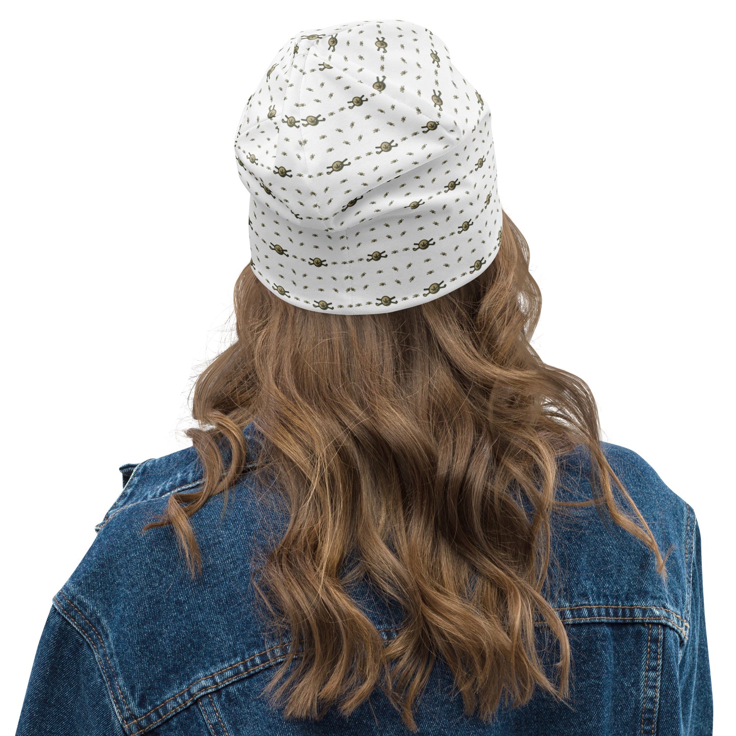 Back 9 All-Over Beanie - White