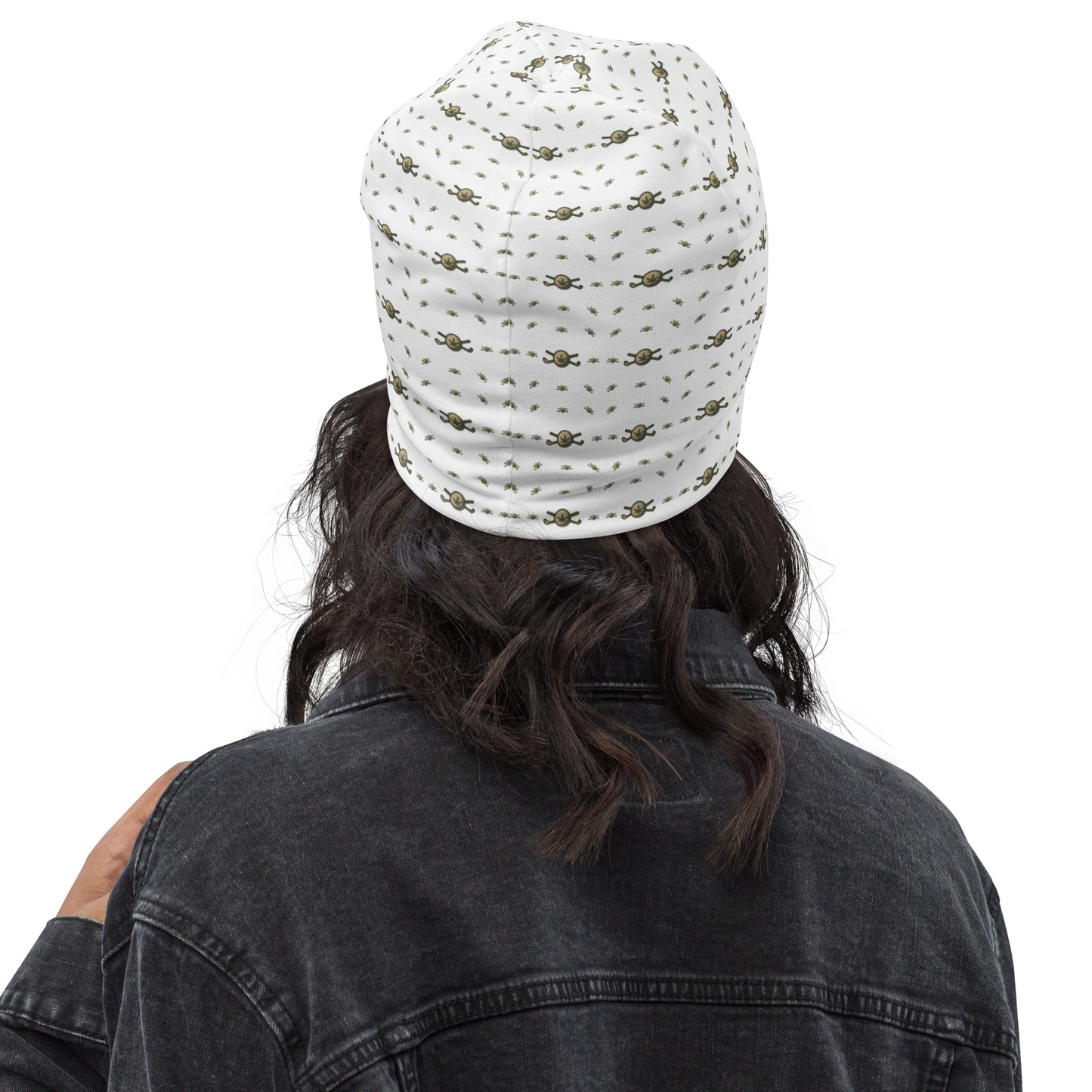 Back 9 All-Over Beanie - White