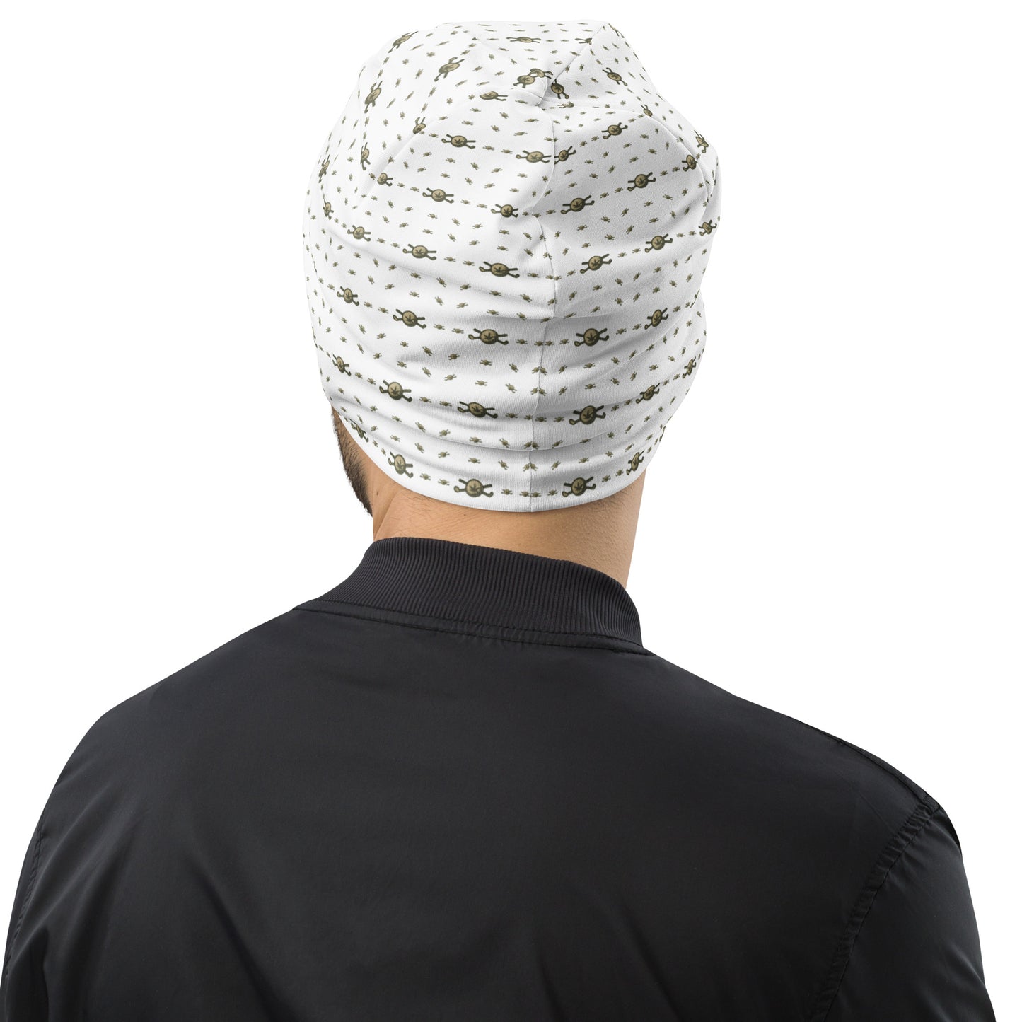 Back 9 All-Over Beanie - White