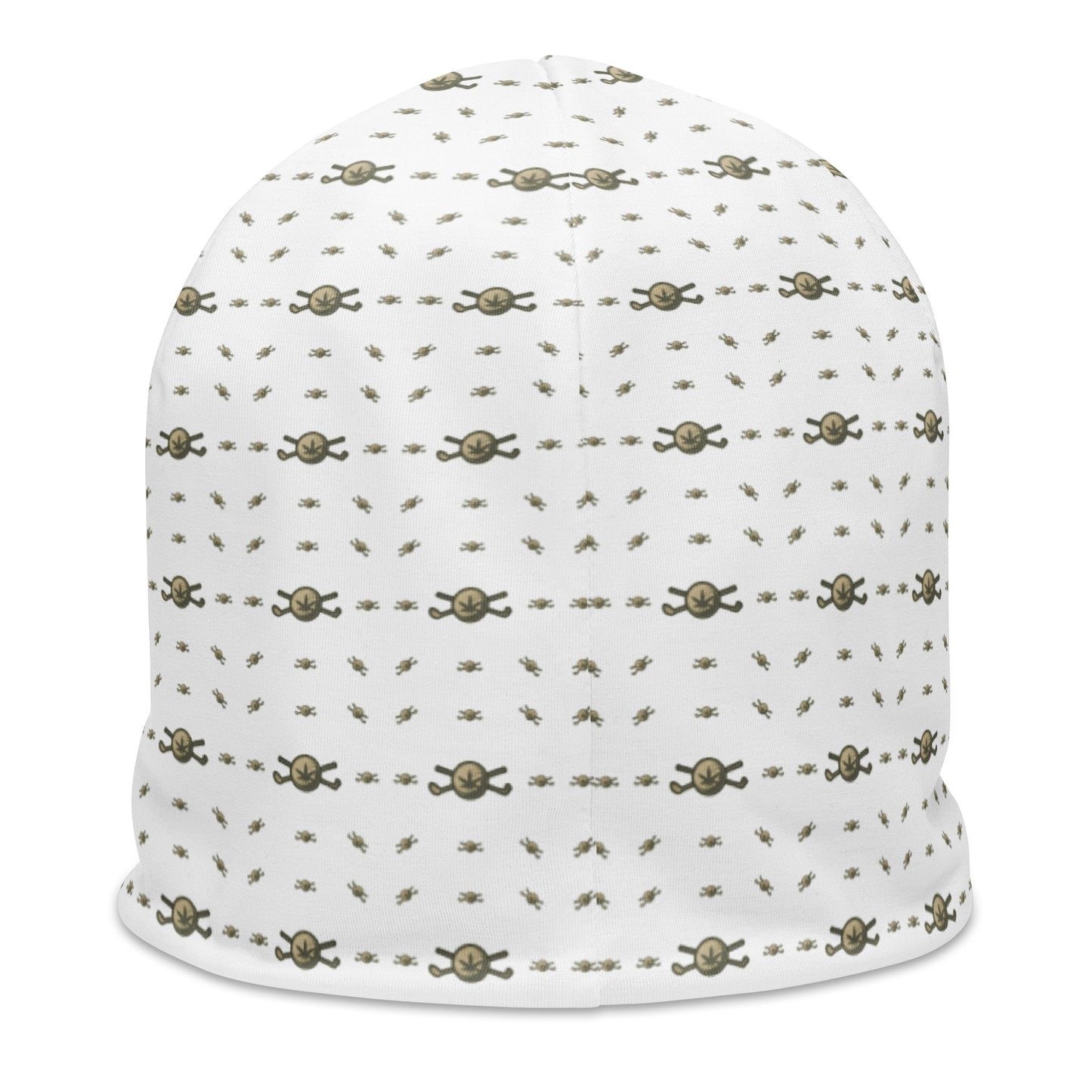 Back 9 All-Over Beanie - White