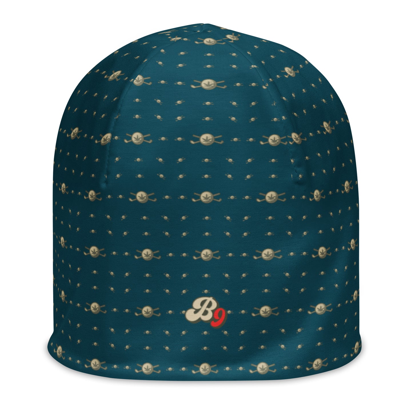 Back 9 All-Over Beanie - Dark Green