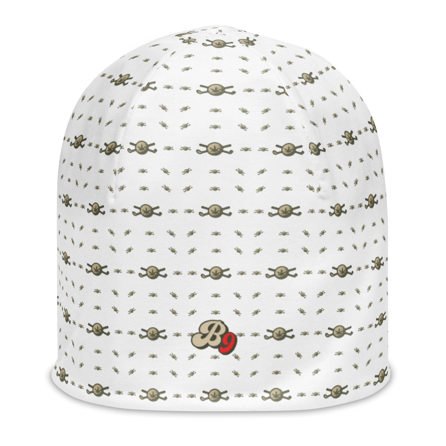 Back 9 All-Over Beanie - White