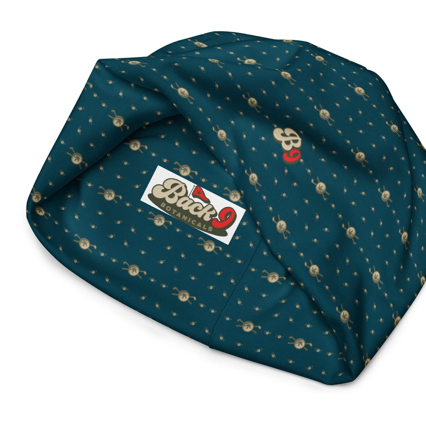 Back 9 All-Over Beanie - Dark Green