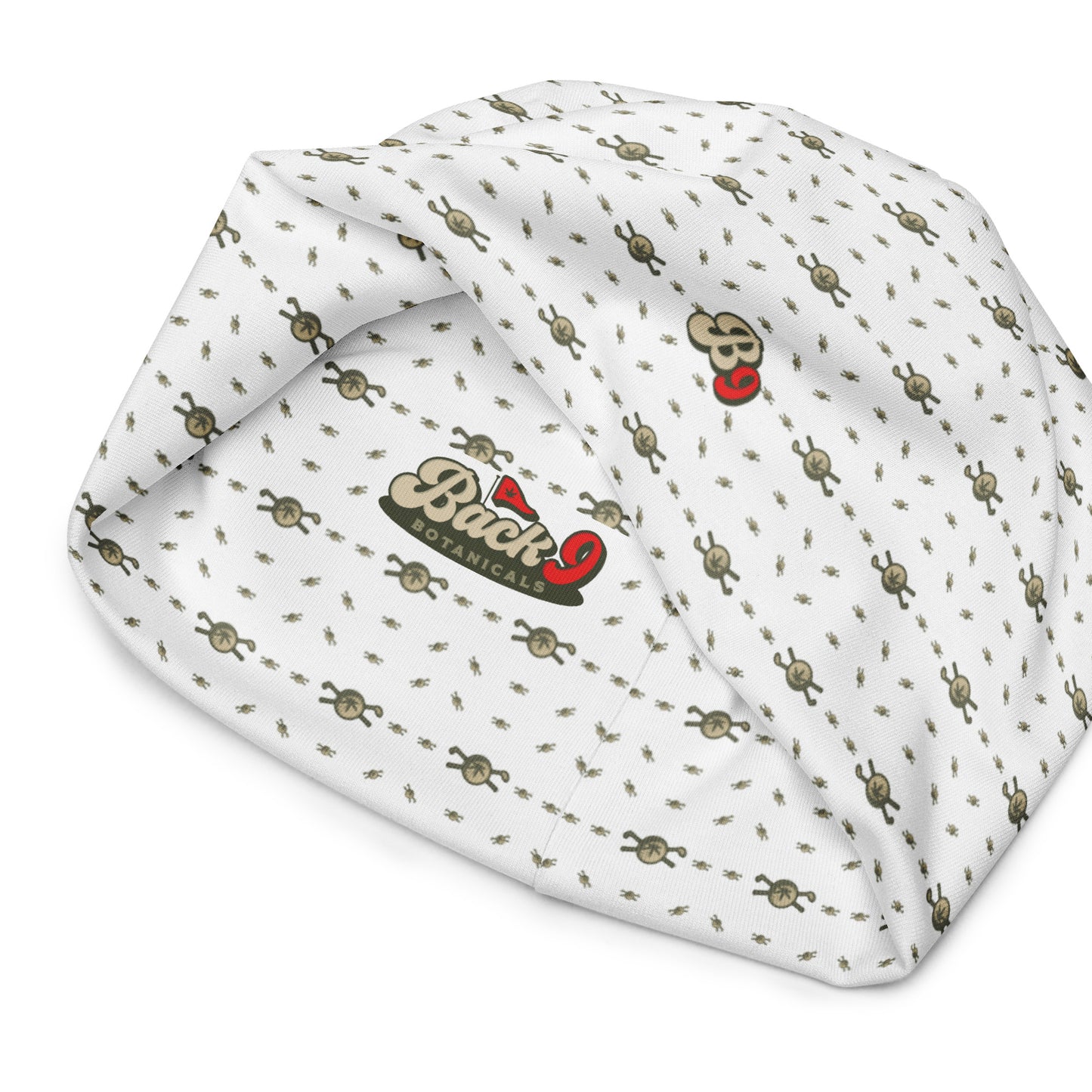 Back 9 All-Over Beanie - White