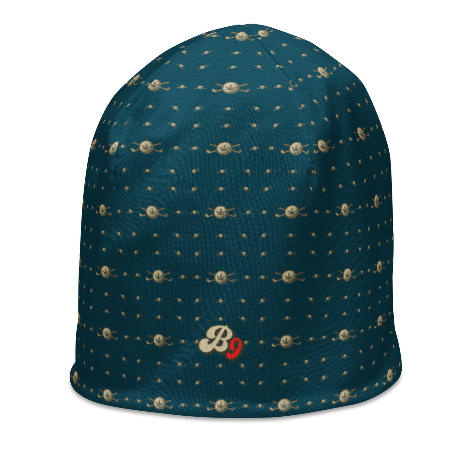 Back 9 All-Over Beanie - Dark Green