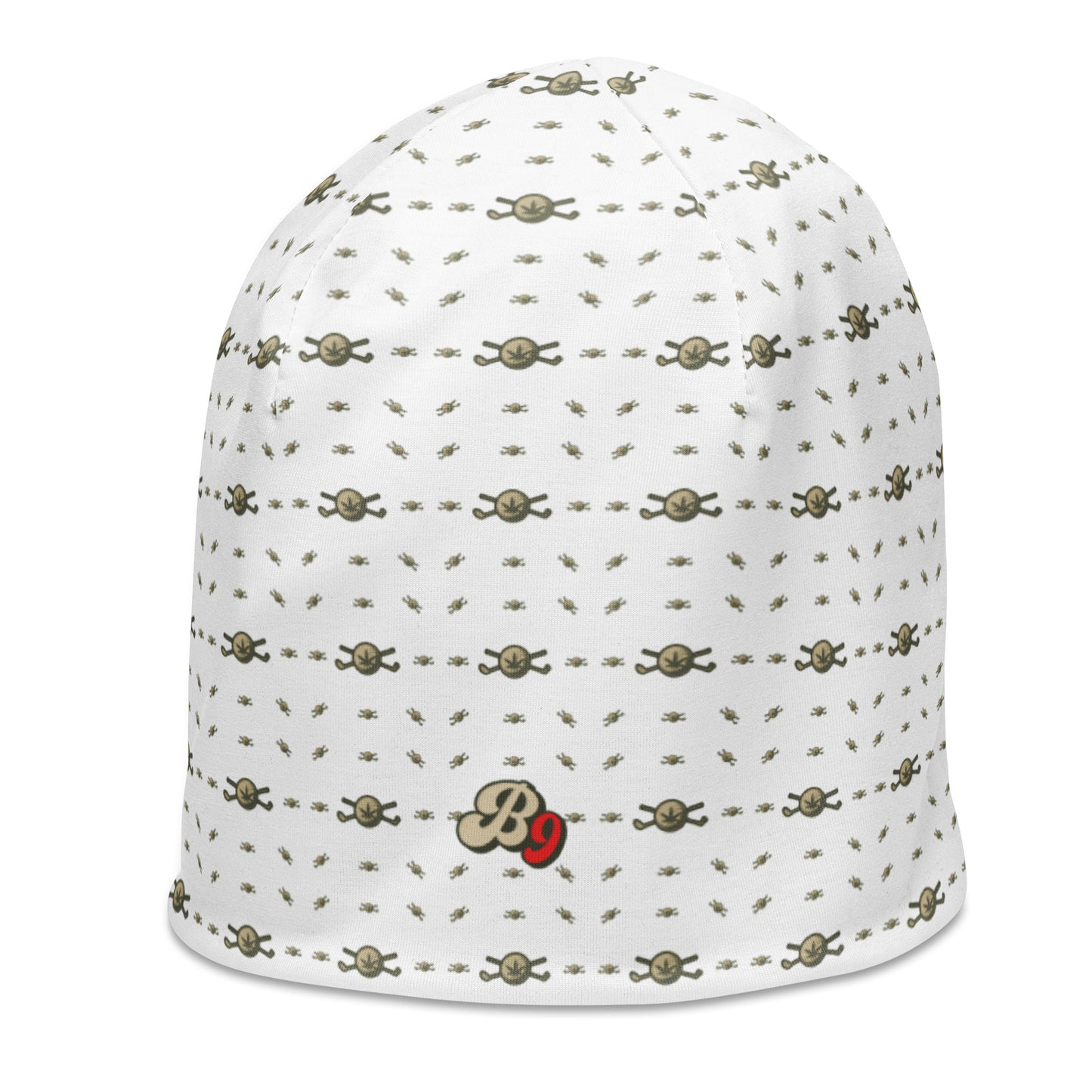 Back 9 All-Over Beanie - White