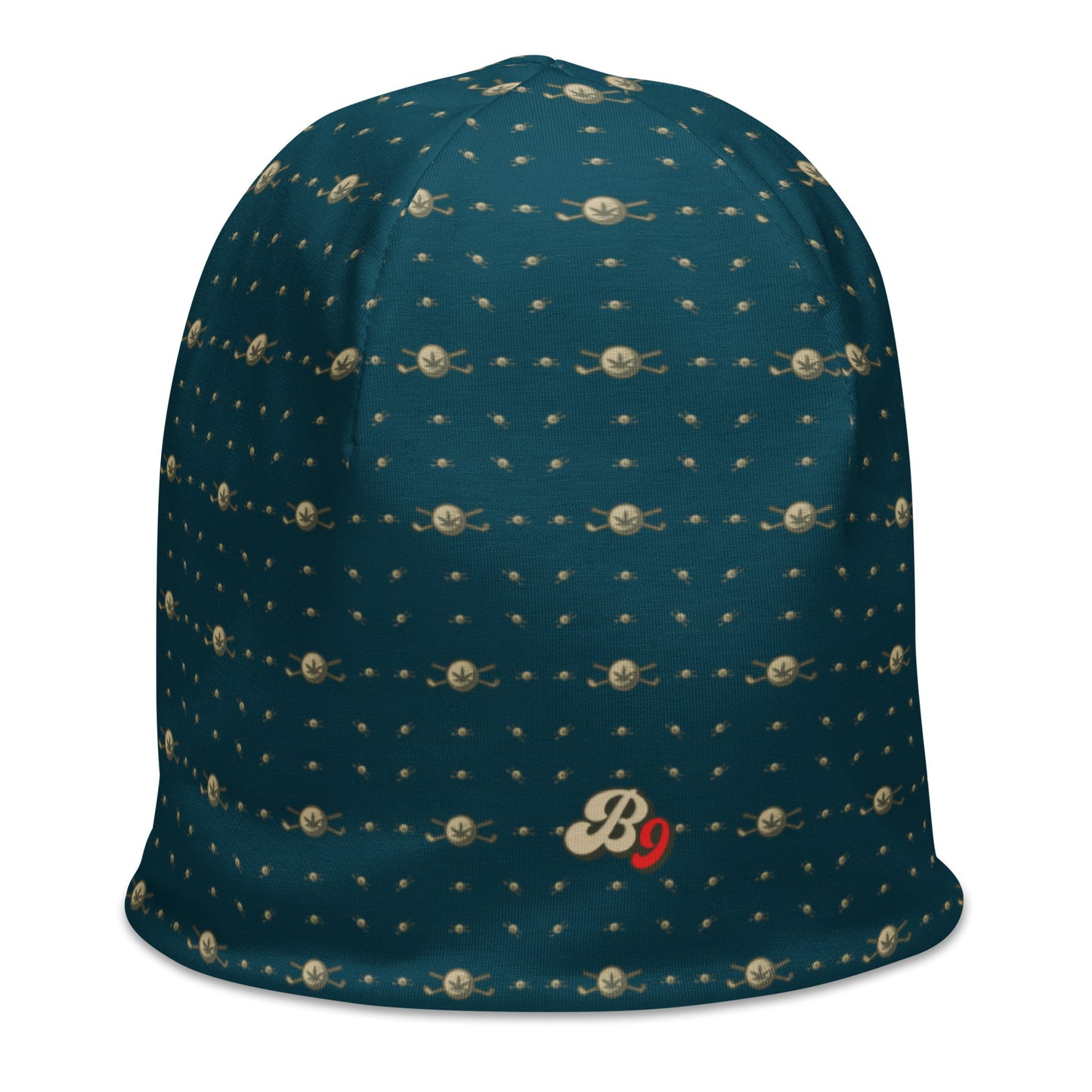 Back 9 All-Over Beanie - Dark Green
