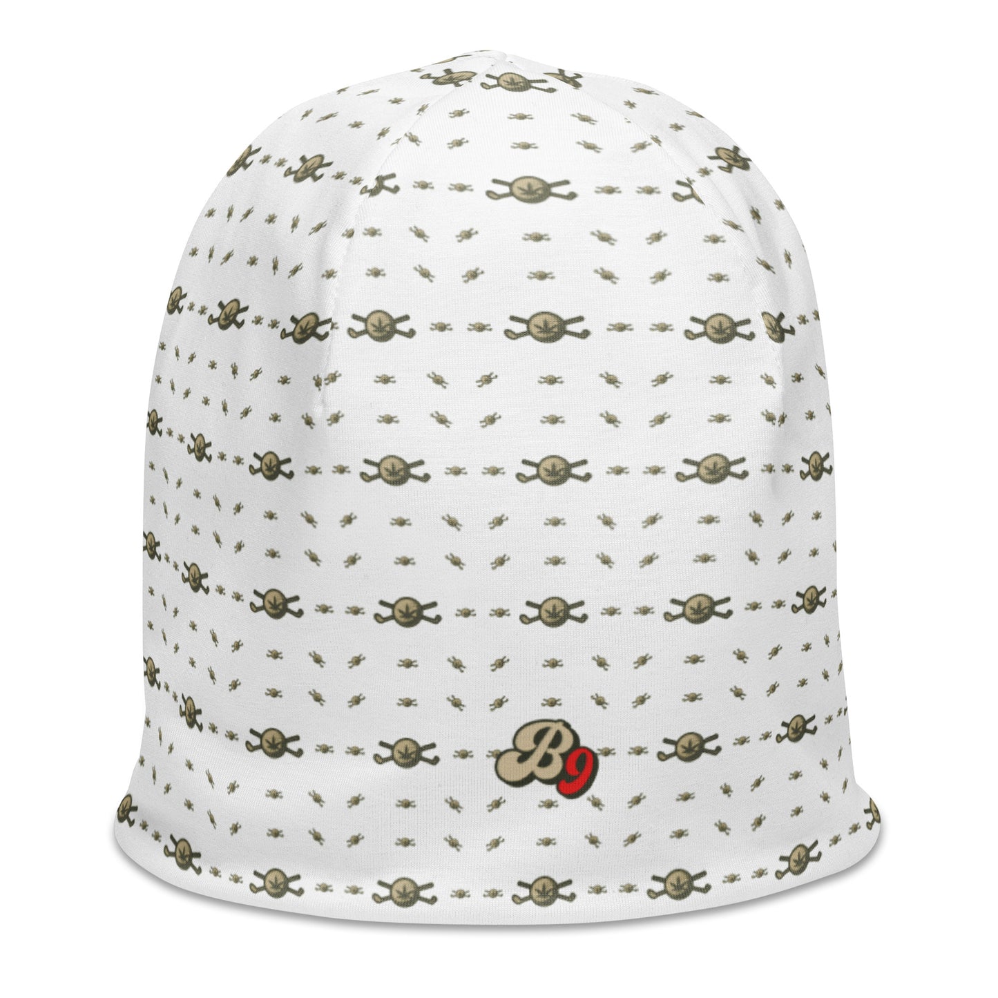 Back 9 All-Over Beanie - White