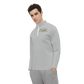 Men's Long Sleeve Quarter Zip-Light Grey