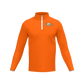 Men's Long Sleeve Quarter Zip-Orange