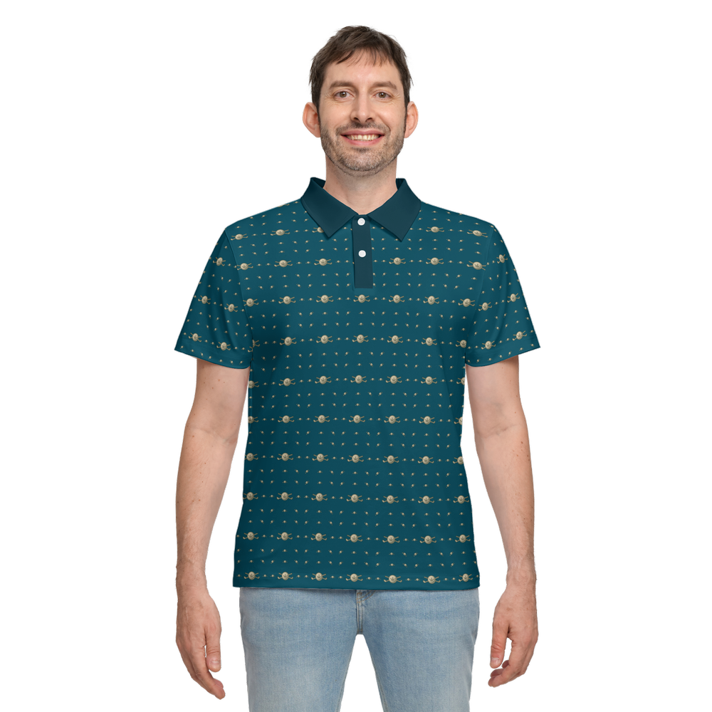 Men's Classic Fit Short-Sleeve Polo Shirt-Dark Green