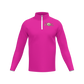 Men's Long Sleeve Quarter Zip-Dark Pink