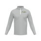 Men's Long Sleeve Quarter Zip-Light Grey