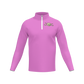 Men's Long Sleeve Quarter Zip-Light Pink