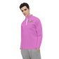 Men's Long Sleeve Quarter Zip-Light Pink