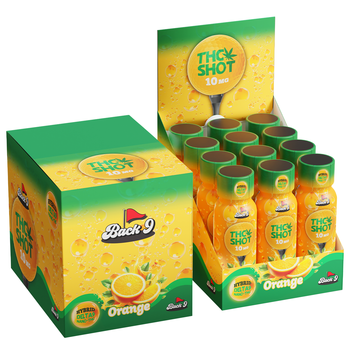 THC Shots (2oz/10mg bottles) 2, 3, 6, or 12-pack