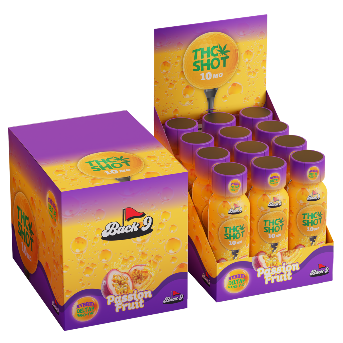 THC Shots (2oz/10mg bottles) 2, 3, 6, or 12-pack