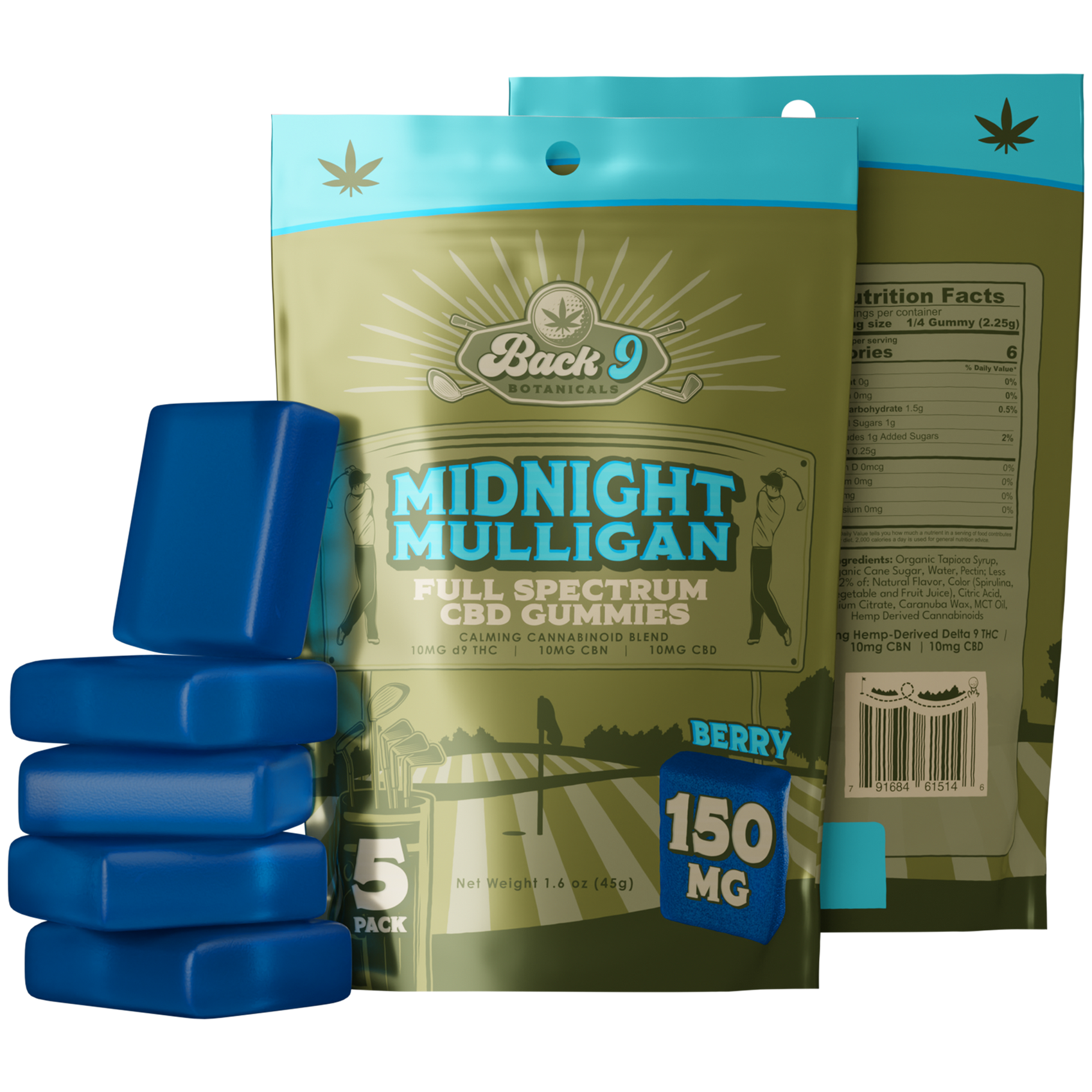 Midnight Mulligan - Calming Hemp Golf Gummies (150mg)