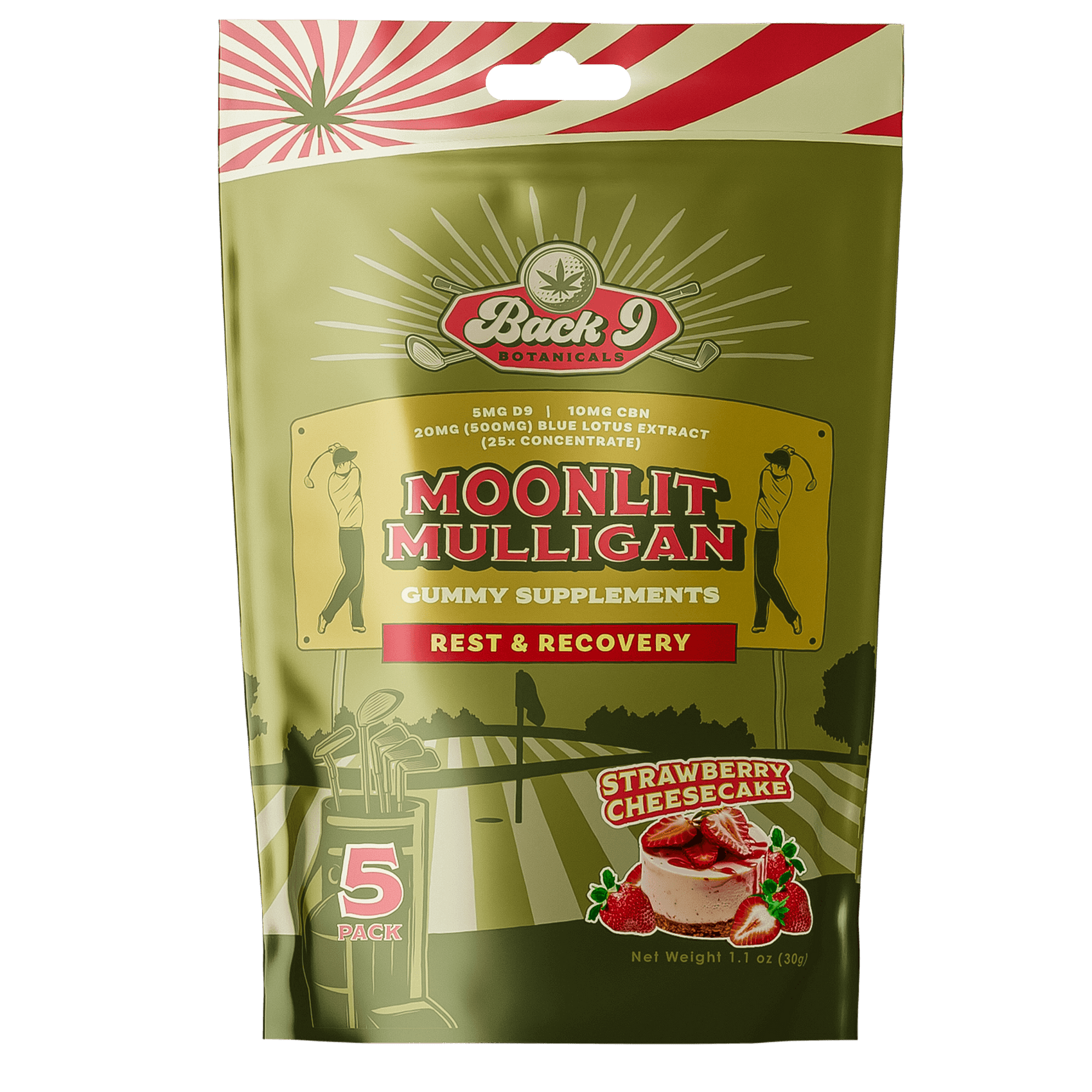 Moonlit Mulligan - Rest & Recovery Hemp Golf Gummies