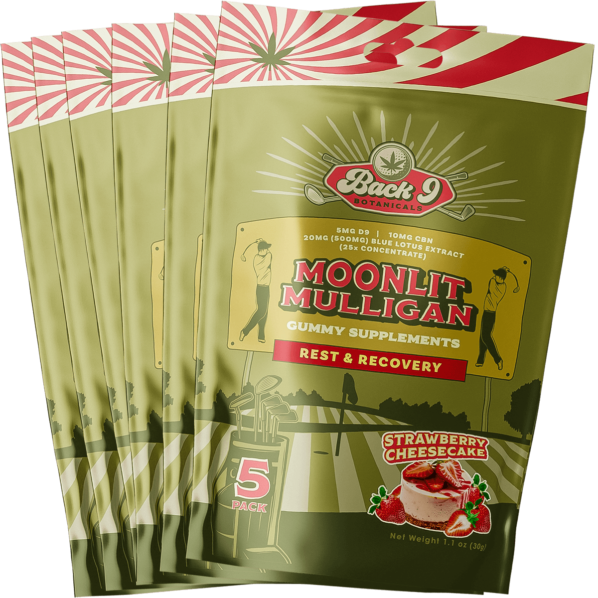 Moonlit Mulligan - Rest & Recovery Hemp Golf Gummies