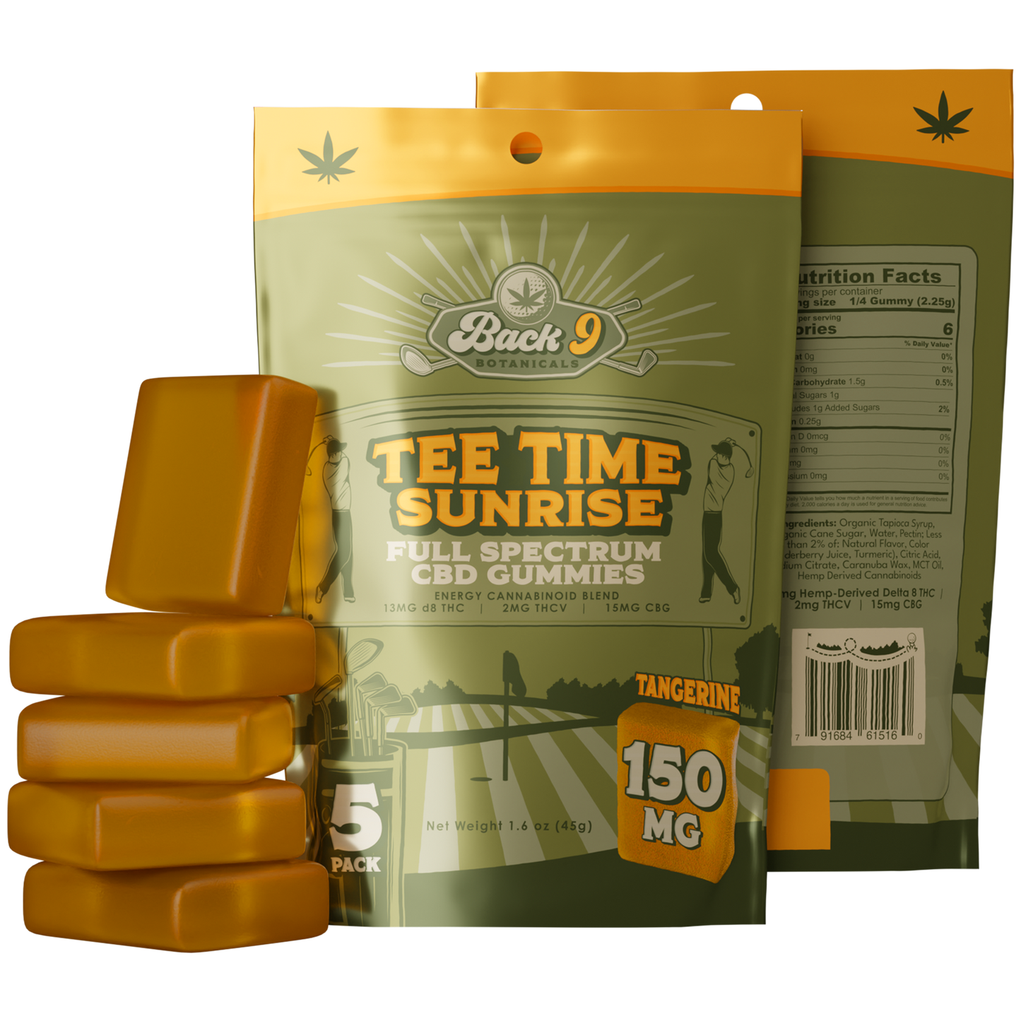 Tee Time Sunrise - Energy Hemp Golf Gummies (150mg)