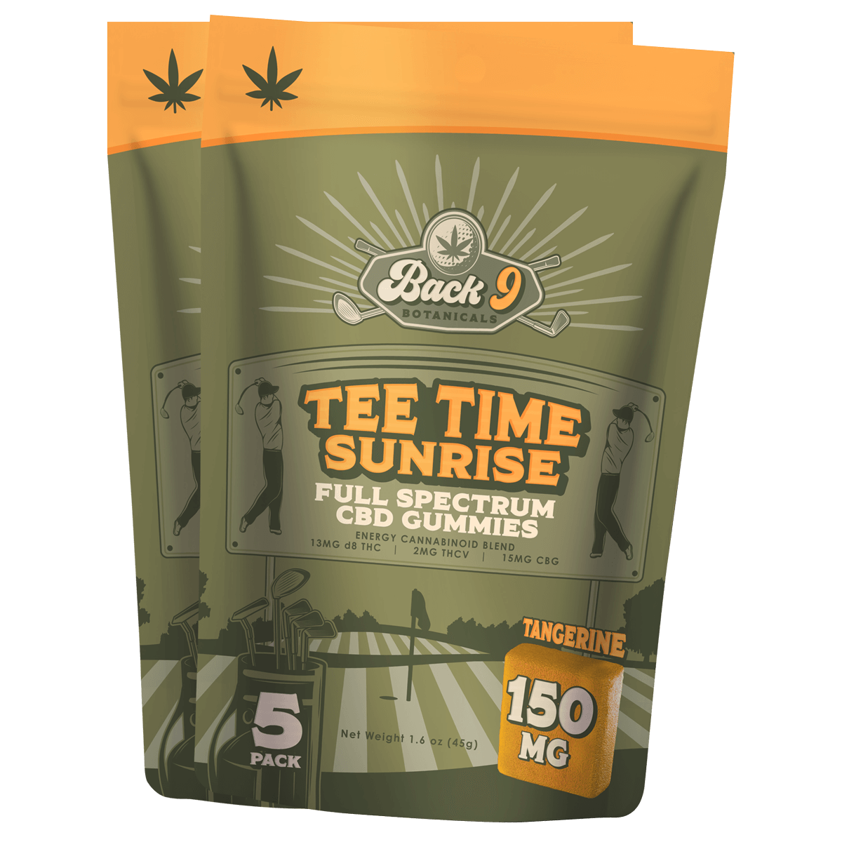 Tee Time Sunrise - Energy Hemp Golf Gummies (150mg) 2pk