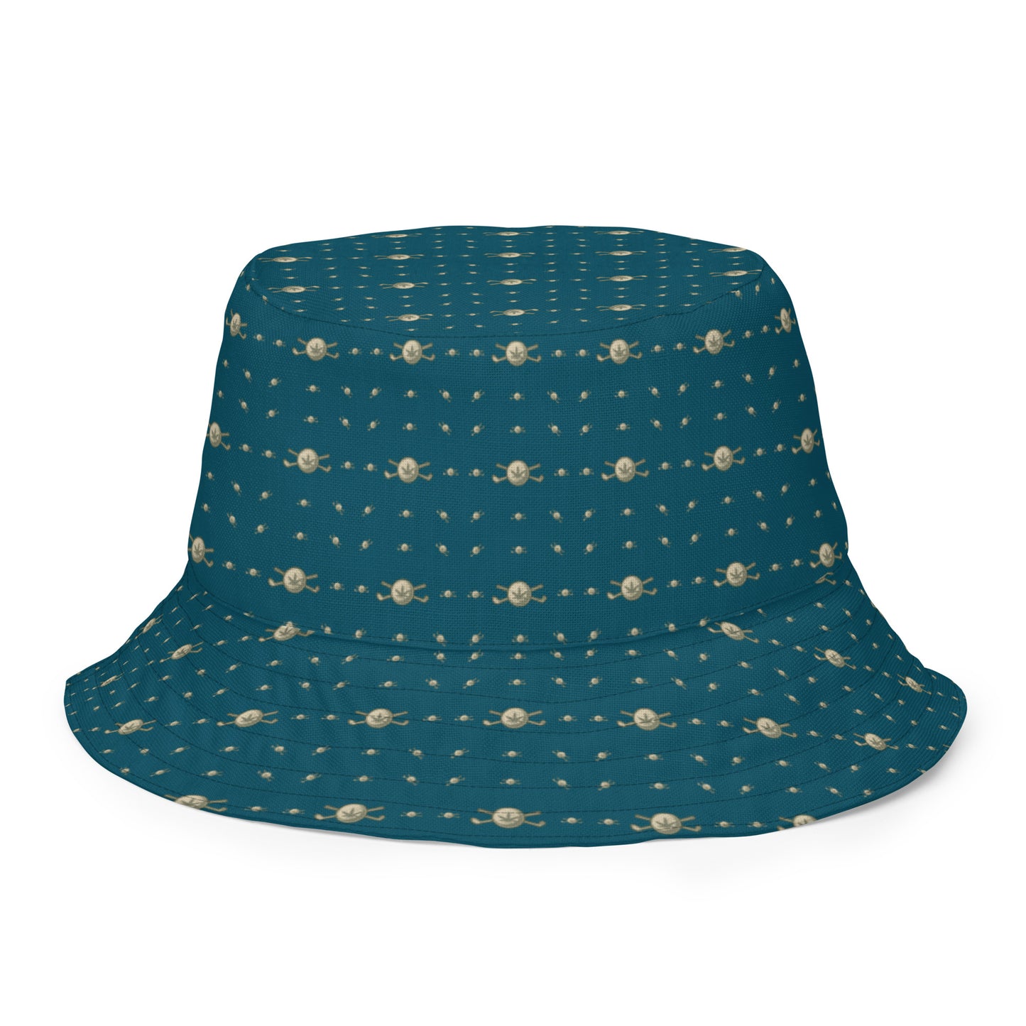 Back 9 Reversible bucket hat - Dark Green/White