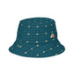 Back 9 Reversible bucket hat - Dark Green/White