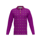 Back 9 - B9 CannaGolf Men's Classic Fit Long-Sleeve Polo Shirt-Purple