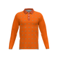 Back 9 - B9 CannaGolf Men's Classic Fit Long-Sleeve Polo Shirt-Orange