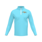 Men's Long Sleeve Quarter Zip-Light Blue