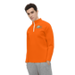 Men's Long Sleeve Quarter Zip-Orange