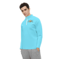 Men's Long Sleeve Quarter Zip-Light Blue